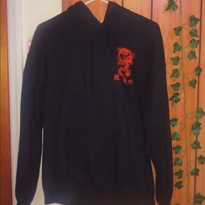 chinese red dragon hoodie